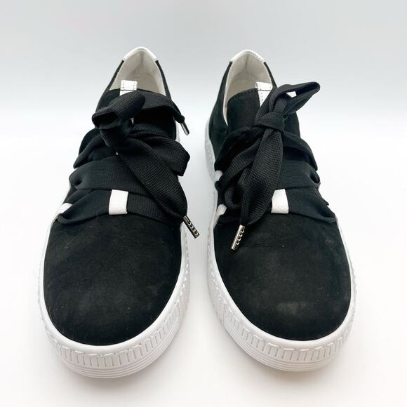 Gabor Women's 43.333 Platform Sneaker US 5 M EU 35 Black Leather NWOB - Picture 6 of 12